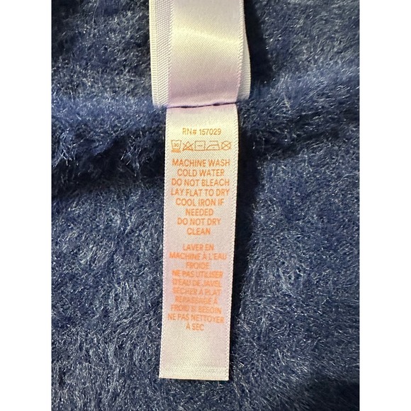 Savage x Fenty Navy Blue Fluff It Up Slip Mini Dress Women's Size Medium - Picture 9 of 11